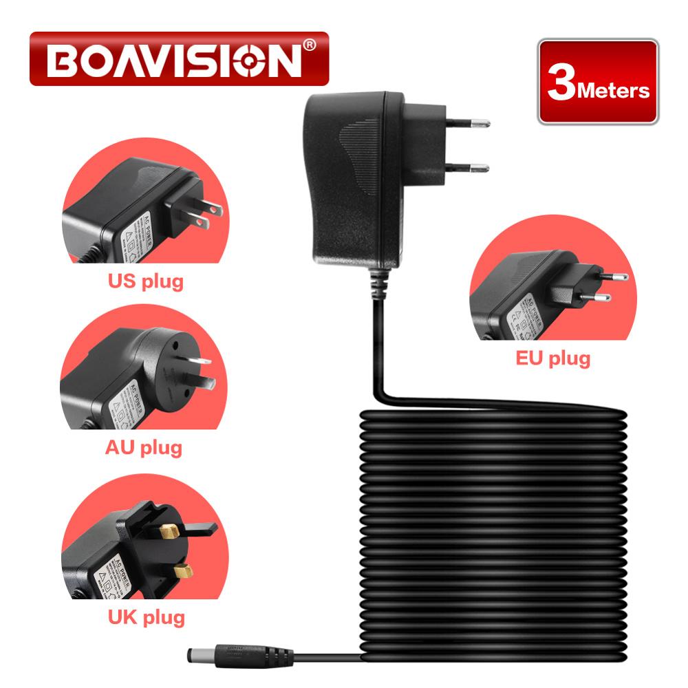 Outdoor Power Supply 12V - DC 12V 2A 3 メートルの長さの電源アダプタセキュリティプロフェッショナルコンバータ EU