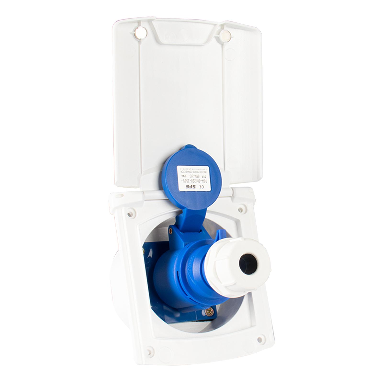 Outdoor Power Socket With Lock - RV 電源プラグソケットロック IP44 防水 16A プラスチック製外部充電器