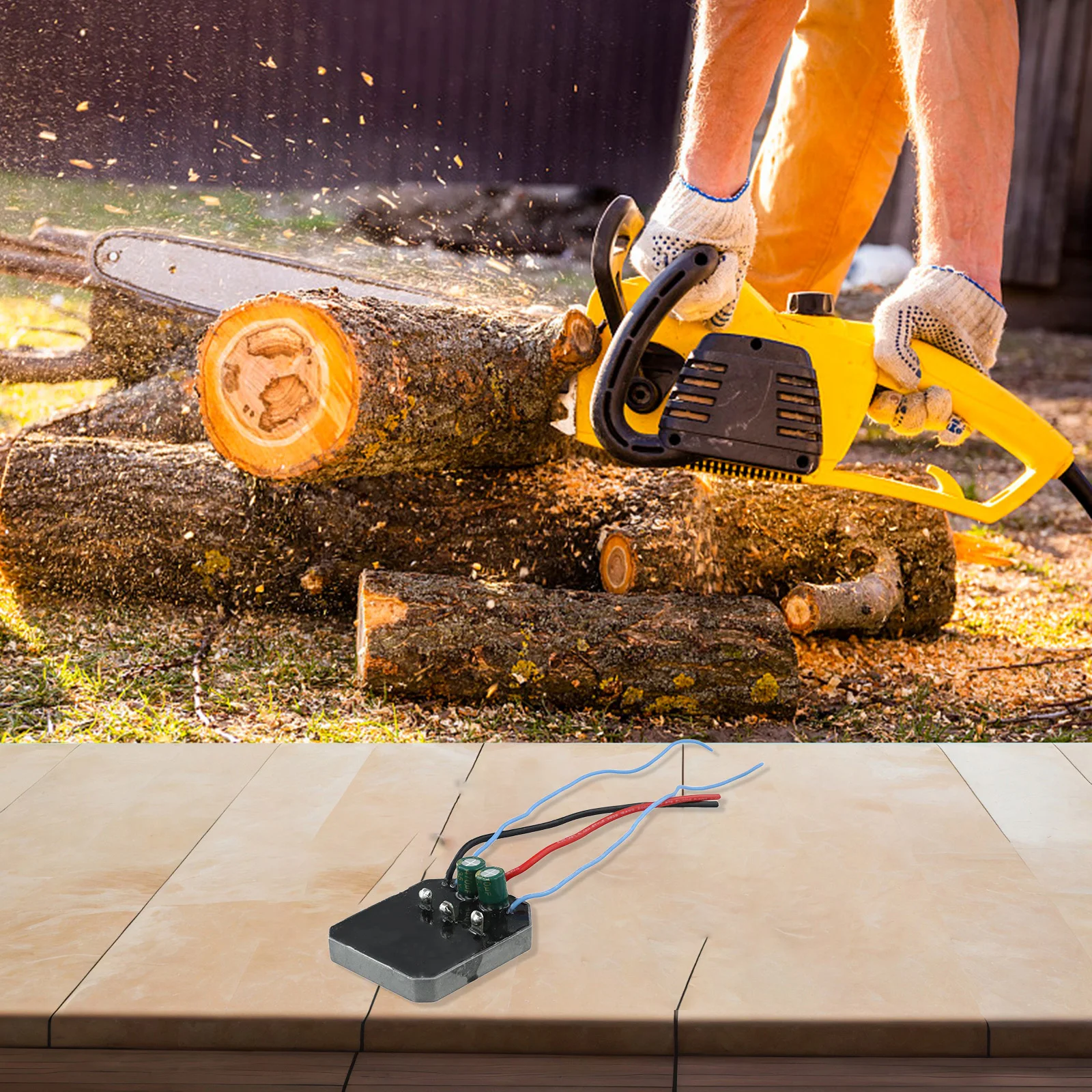 Electric Chainsaw Battery - 12インチブラシレスリチウム電池電動チェーンソー（21V電圧）対応電動工具制御盤