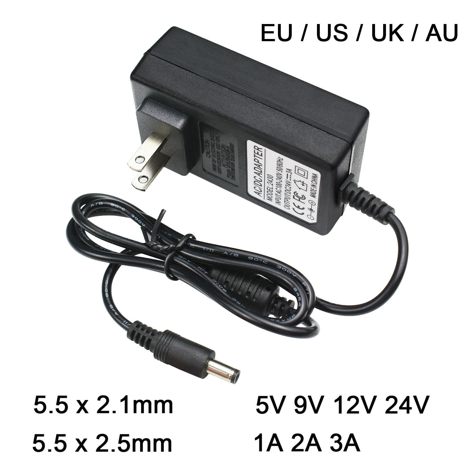 AC110-240V に DC 5V 9V 12V 24V  - Outdoor Power Supply 12V のレビューと価格