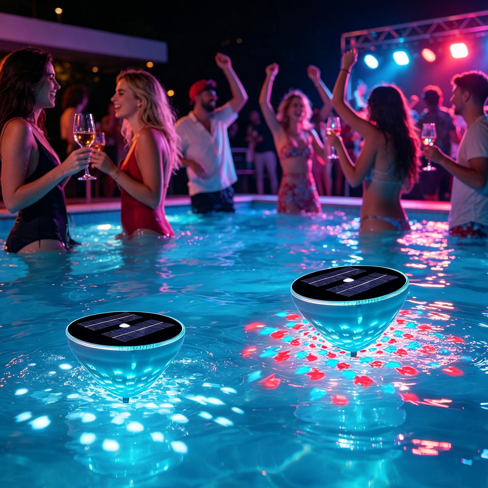 プールライト ソーラー式 2個セット 投影 屋外装飾 ダイナ - Outdoor Power For Hot Tub のレビューと価格
