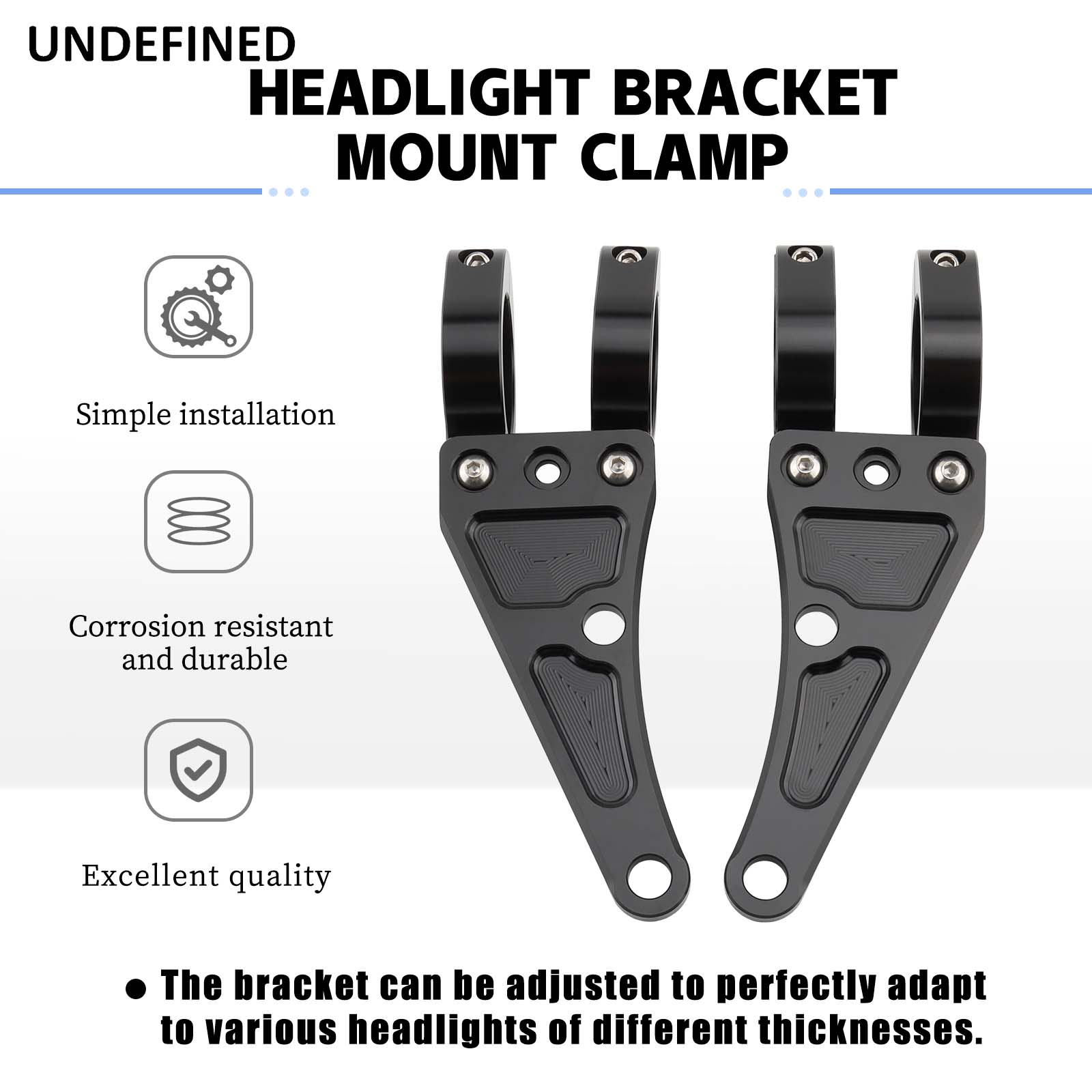 ユニバーサルヘッドライトサポートクランプ,ヘッドチューブ,ラ - Outdoor Power Usa のレビューと価格