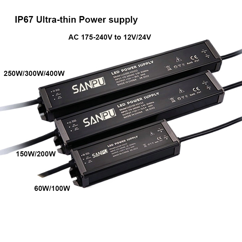 超薄型 IP67 防水電源 LED 屋外照明トランス AC1 - Outdoor Power Supply 12V のレビューと価格