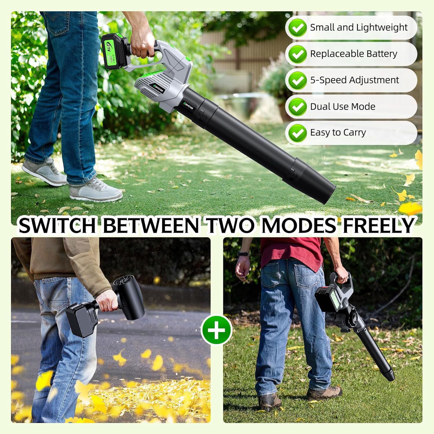 コードレス電動リーフブロワー、ポータブル軽量リチウムバッテリ - Leaf Blower Cordless のレビューと価格