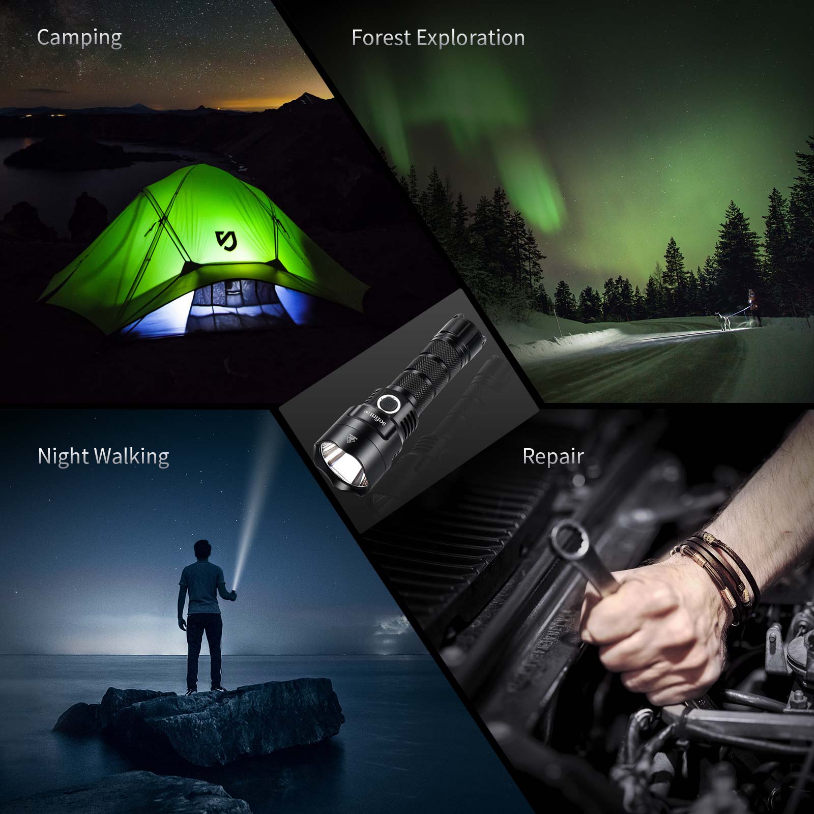 SOFIRN C8G 強力な LED 懐中電灯 21700  - Outdoor Power Group のレビューと価格