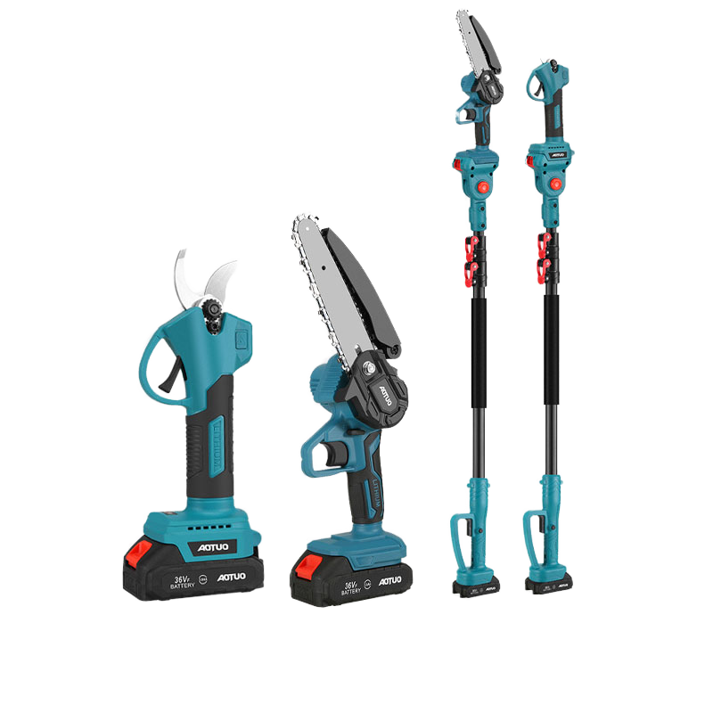 高性能電動ブラシレスヘッジトリマー、庭木果樹剪定用伸縮式バッ - Electric Chainsaw Battery のレビューと価格