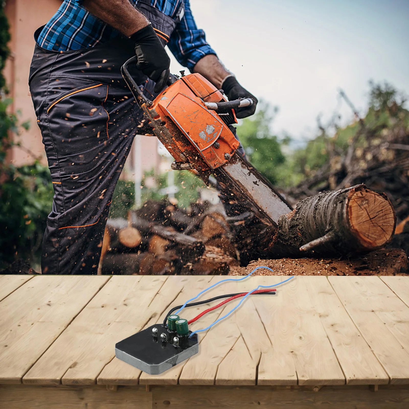 12インチブラシレスリチウム電池電動チェーンソー（21V電圧 - Electric Chainsaw Battery のレビューと価格