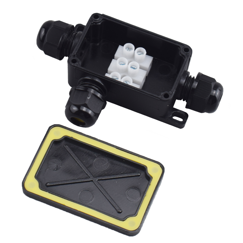 3ウェイ屋外防水IP66電気ケーブルワイヤコネクタジャンクシ - Outdoor Power Junction のレビューと価格