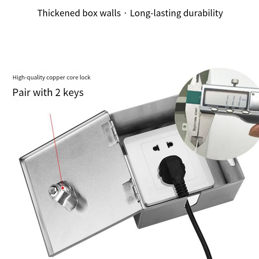 ステンレス鋼屋外電気ボックスロック防水電気ハウジングソケット - Outdoor Power Socket With Lock のレビューと価格