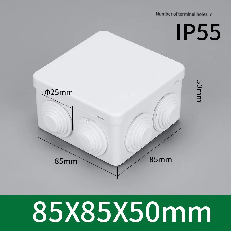 85 * 85 * 50 屋外 Ip55 プラスチック防水ボ - Outdoor Power Junction のレビューと価格
