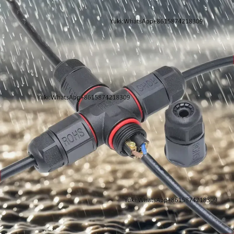 IP68 防水ケーブル T タップ電気コネクタ 4 ピン屋外 - Outdoor Power Junction のレビューと価格