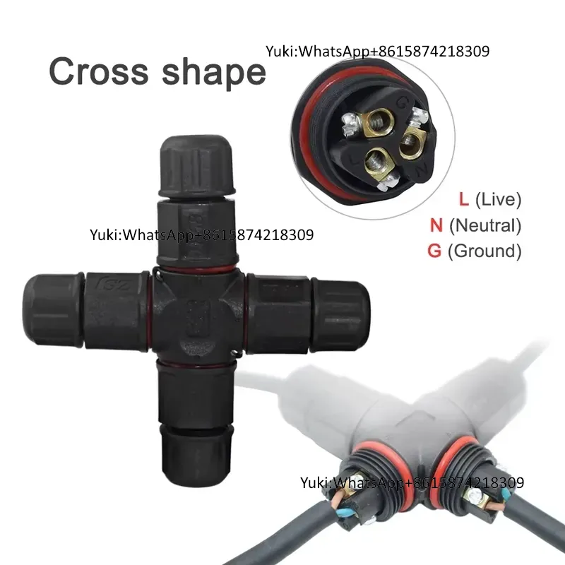 IP68 防水ケーブル T タップ電気コネクタ 4 ピン屋外 - Outdoor Power Junction のレビューと価格