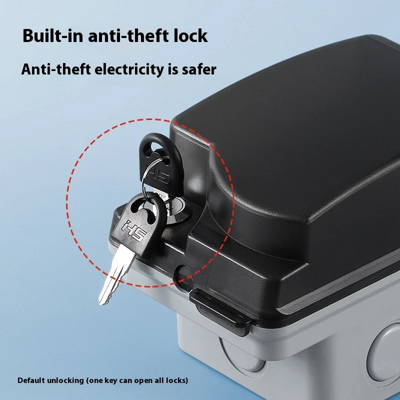 屋外防水ソケット オープンインストール型屋外防雨ボックス パ - Outdoor Power Socket With Lock のレビューと価格